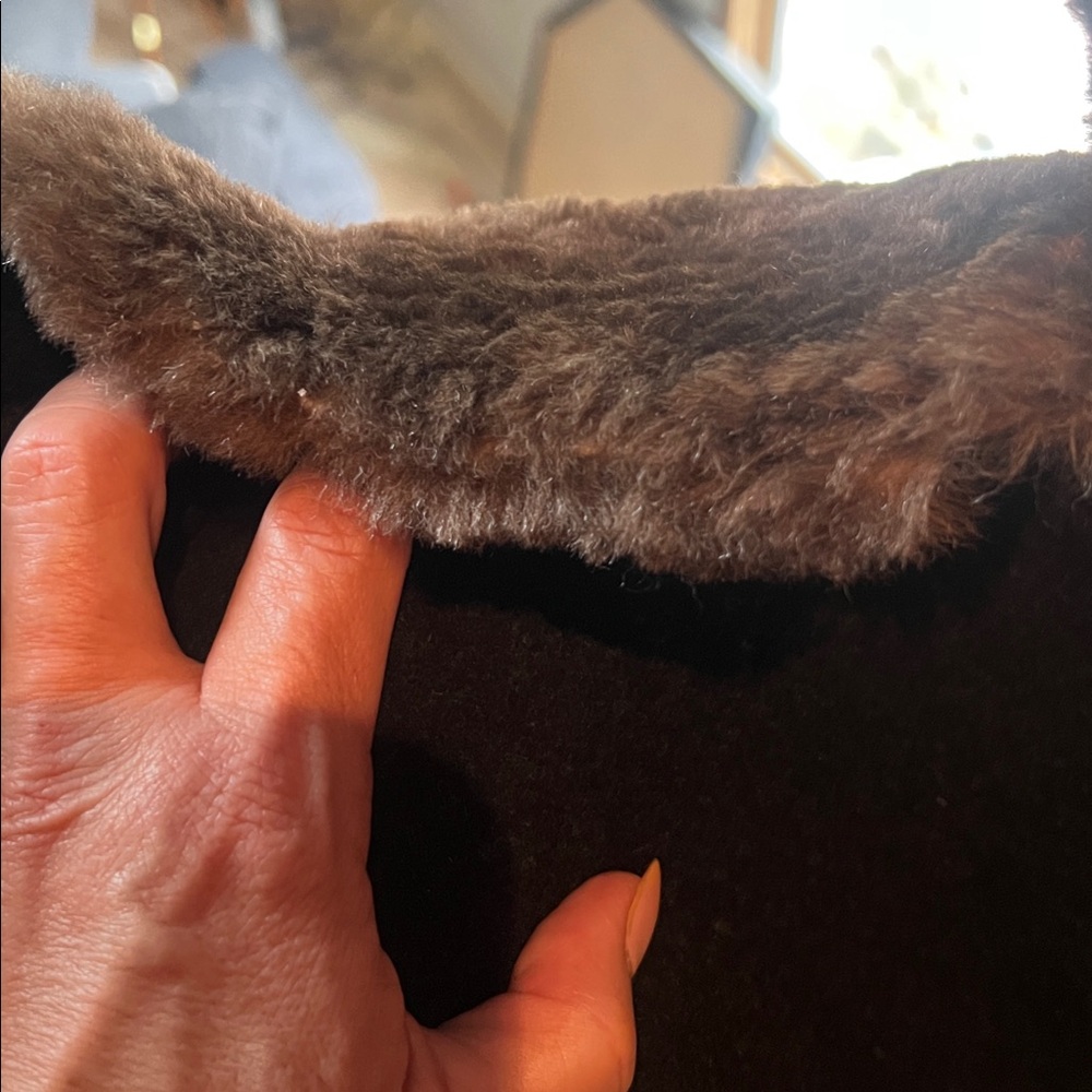 Nordstrom Vintage Wool and Mink long Trench Coat Size L - Picture 10 of 10